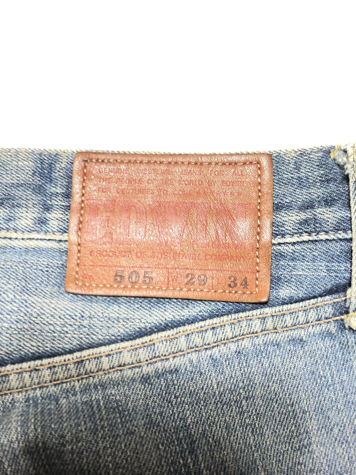 Edwin × Vintage VINTAGE EDWIN 505 SALVEDGE DISTRESSED DENIM Size US 29 - 13 Thumbnail
