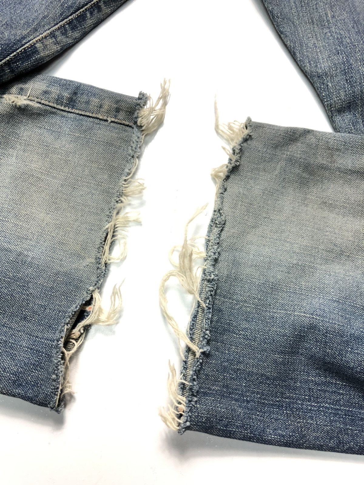 Edwin × Vintage VINTAGE EDWIN 505 SALVEDGE DISTRESSED DENIM Size US 29 - 9 Thumbnail