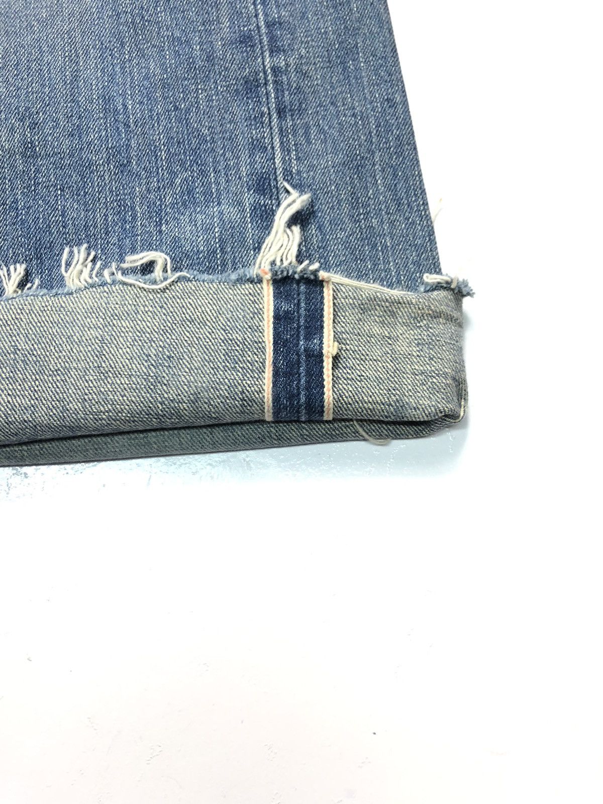 Edwin × Vintage VINTAGE EDWIN 505 SALVEDGE DISTRESSED DENIM Size US 29 - 3 Thumbnail