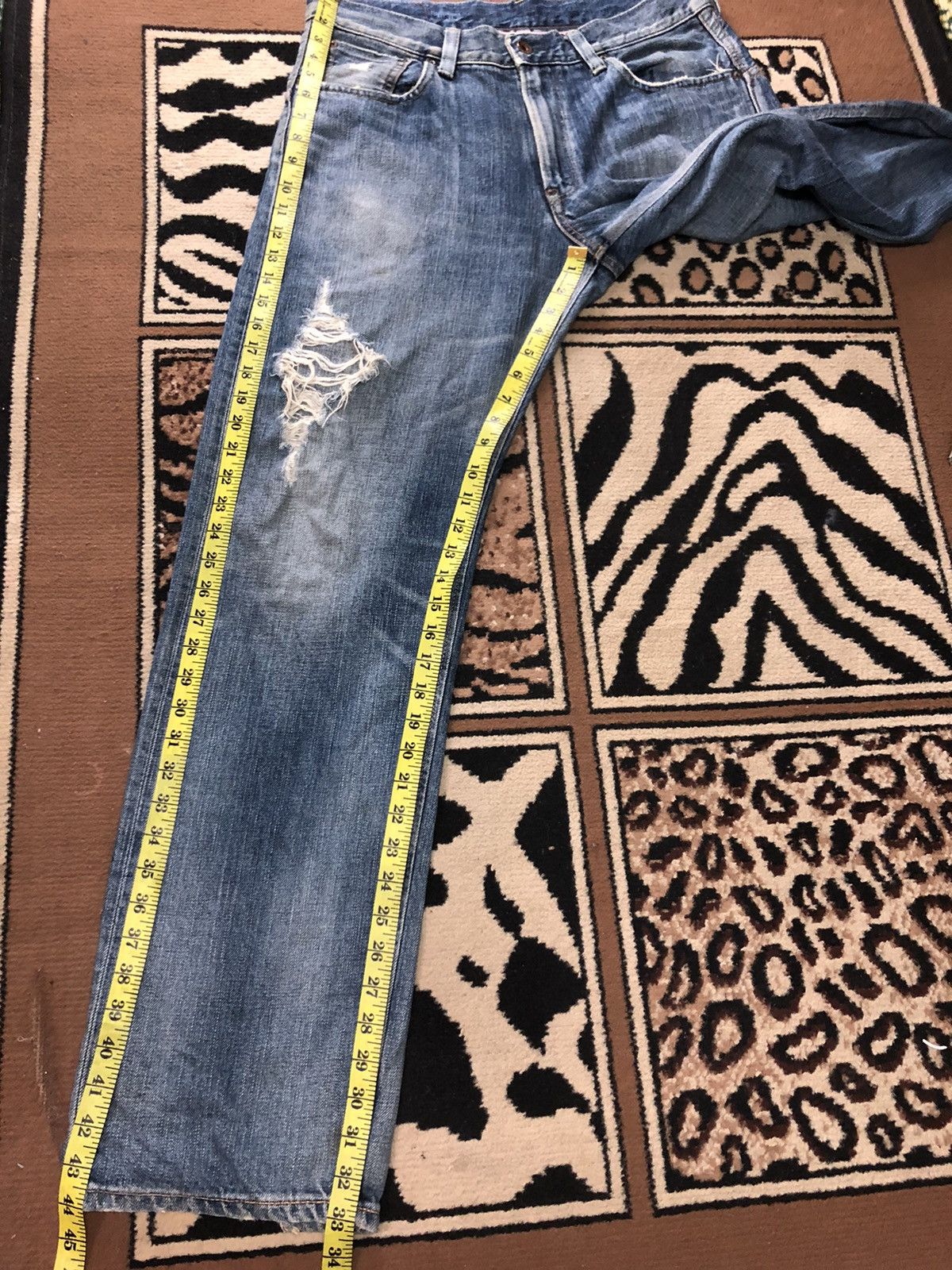 Edwin × Vintage VINTAGE SELVEDGE EDWIN BLUE WASH DISTRESSED GRUNGE DENIM Size US 34 / EU 50 - 16 Thumbnail