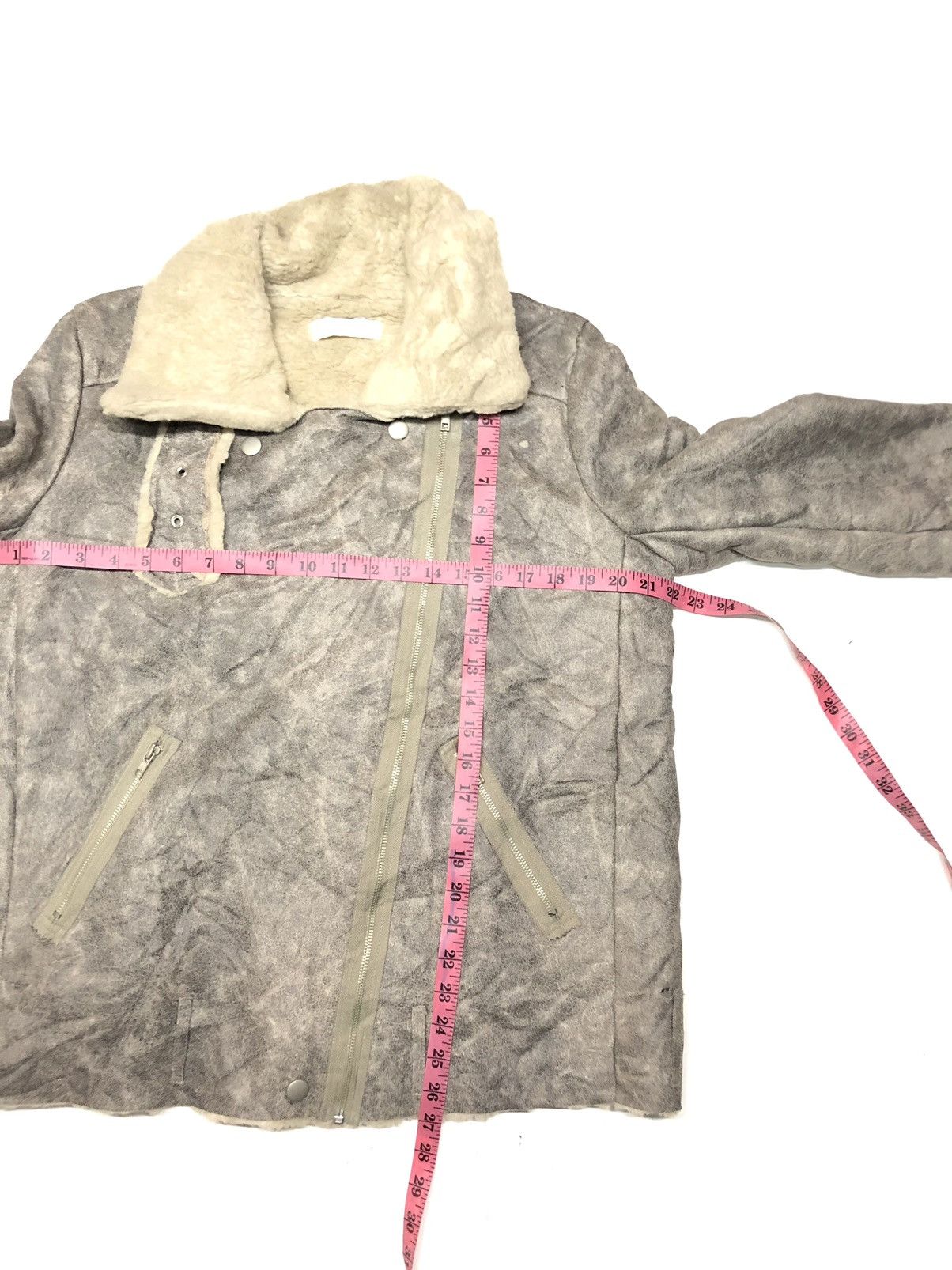 Japanese Brand × Vintage VINTAGE U-TURN SHEARLING SUEDE ROCKER BIKER JACKET Size US M / EU 48-50 / 2 - 10 Thumbnail