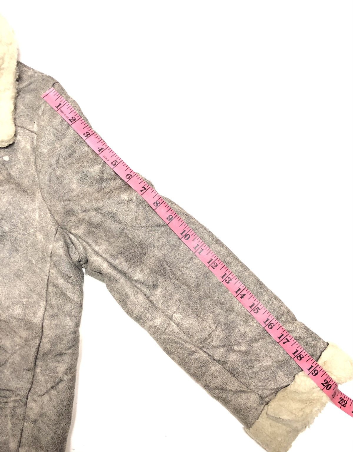 Japanese Brand × Vintage VINTAGE U-TURN SHEARLING SUEDE ROCKER BIKER JACKET Size US M / EU 48-50 / 2 - 9 Thumbnail