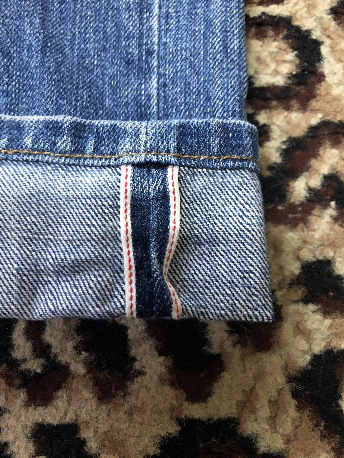 Designer × Japanese Brand J FERRY SELVEDGE BLUE WASH DISTRESSED DENIM Size US 32 / EU 48 - 3 Thumbnail