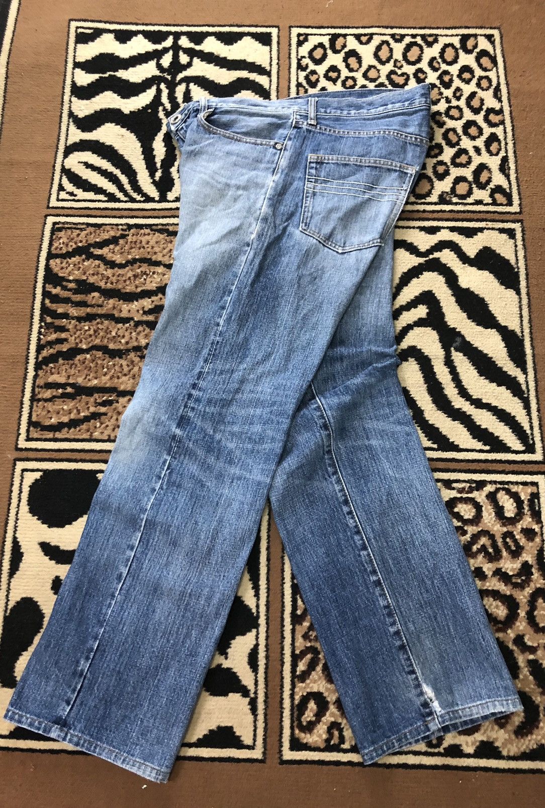 Designer × Japanese Brand J FERRY SELVEDGE BLUE WASH DISTRESSED DENIM Size US 32 / EU 48 - 12 Thumbnail