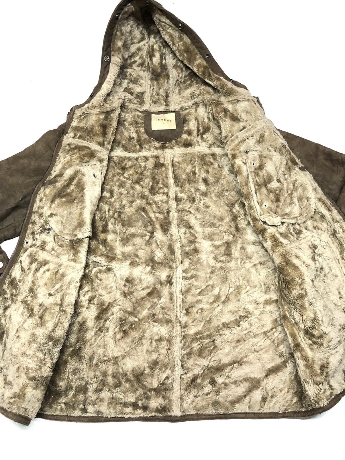 Japanese Brand × Vintage VINTAGE INTOIN SHEARLING JACKET HOODIE Size US L / EU 52-54 / 3 - 4 Thumbnail