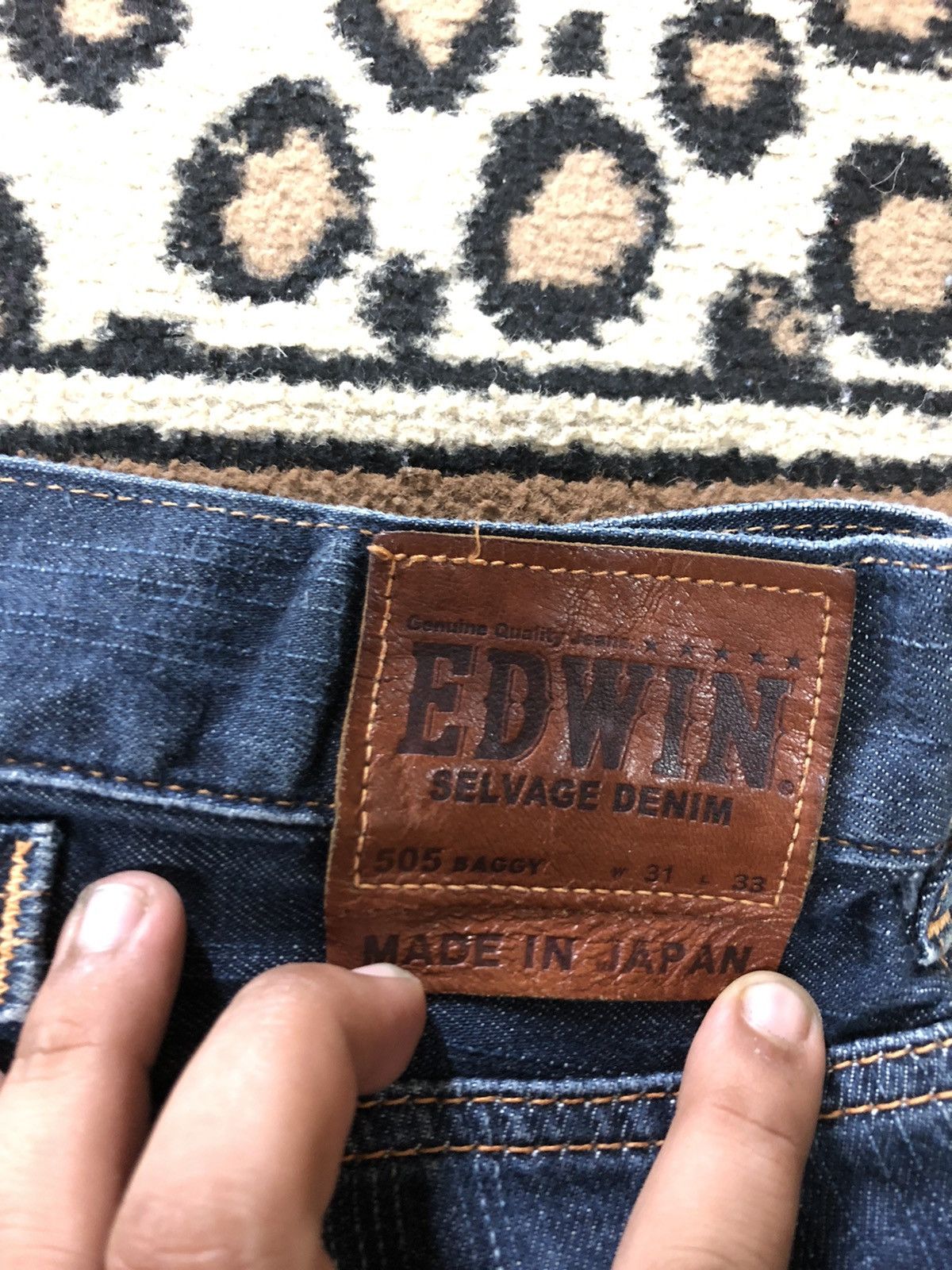 Edwin × Vintage VINTAGE SELVEDGE EDWIN BUCKLE BACK SHORT DISTRESSED DENIM Size US 32 / EU 48 - 4 Thumbnail
