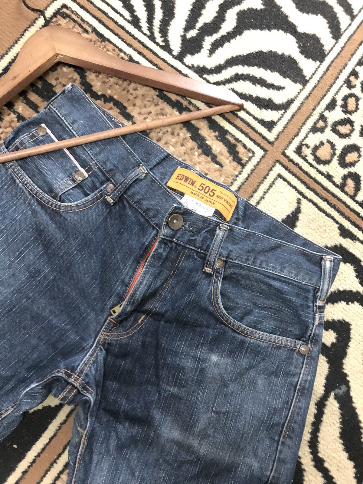 Edwin × Vintage VINTAGE SELVEDGE EDWIN BUCKLE BACK SHORT DISTRESSED DENIM Size US 32 / EU 48 - 7 Thumbnail