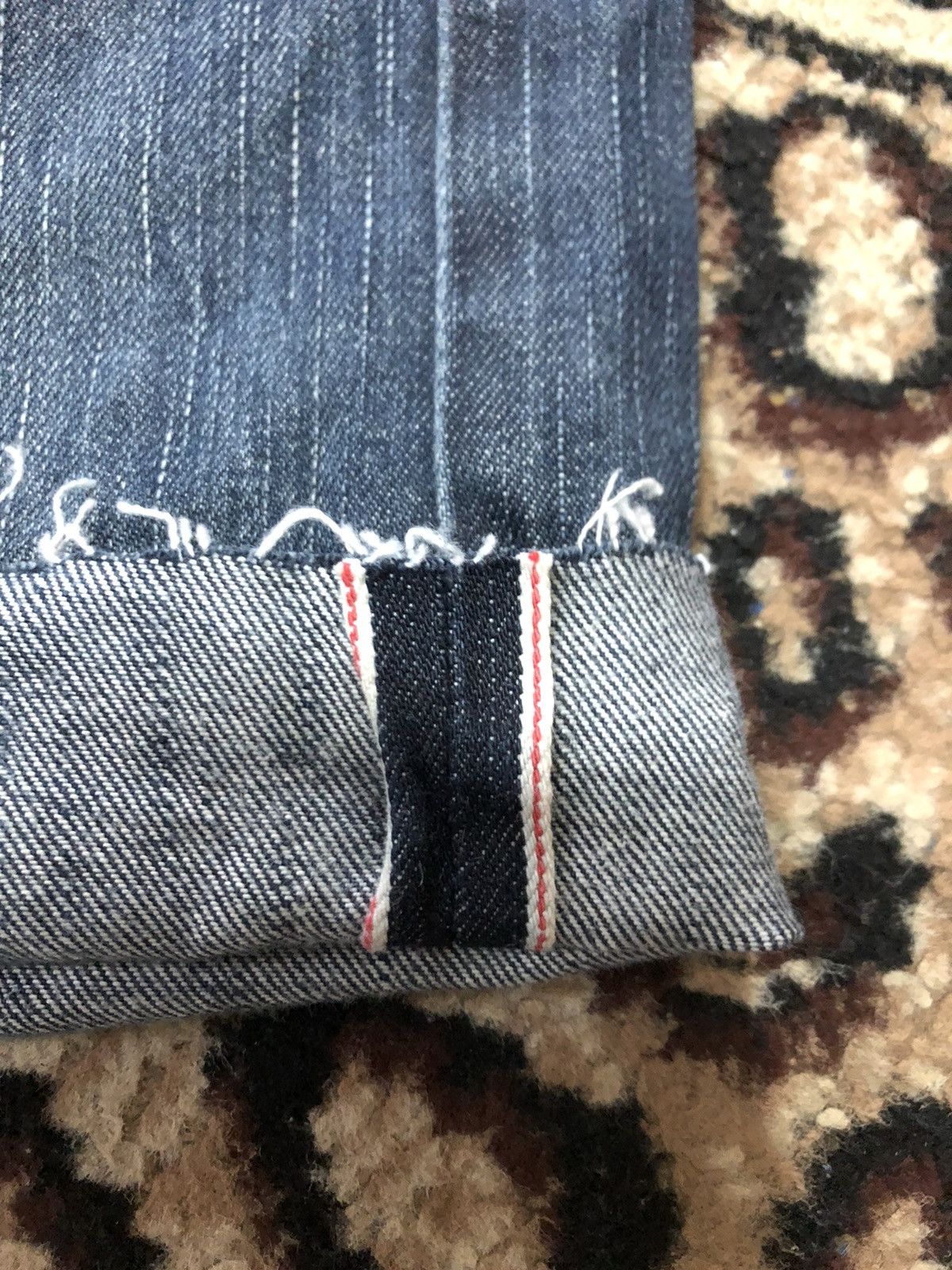 Edwin × Vintage VINTAGE SELVEDGE EDWIN BUCKLE BACK SHORT DISTRESSED DENIM Size US 32 / EU 48 - 8 Thumbnail