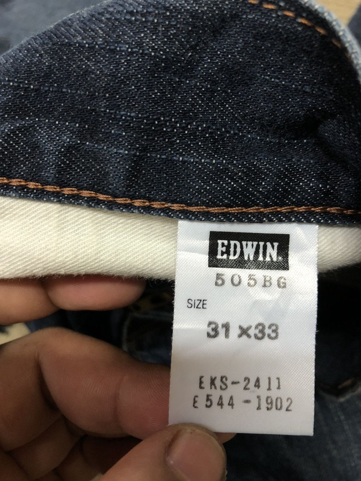 Edwin × Vintage VINTAGE SELVEDGE EDWIN BUCKLE BACK SHORT DISTRESSED DENIM Size US 32 / EU 48 - 13 Thumbnail