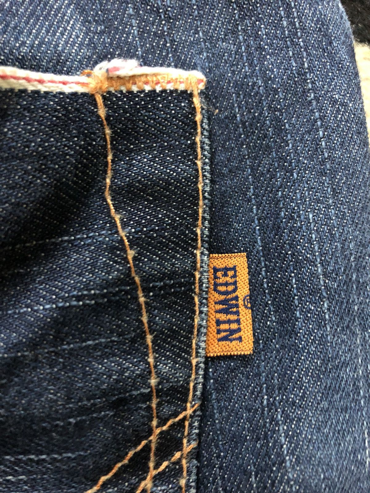 Edwin × Vintage VINTAGE SELVEDGE EDWIN BUCKLE BACK SHORT DISTRESSED DENIM Size US 32 / EU 48 - 5 Thumbnail