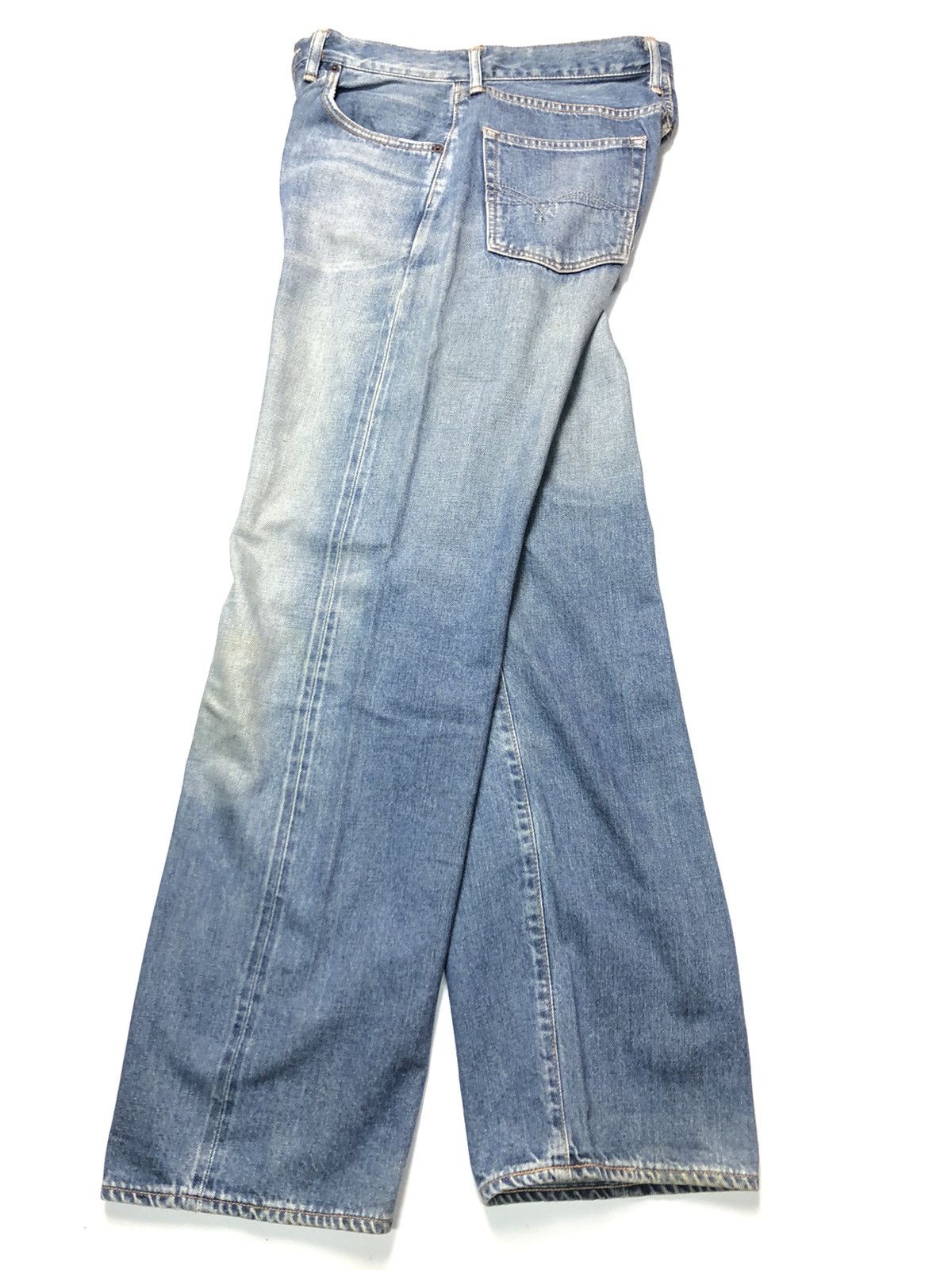 Japanese Brand × Salvage × Vintage VINTAGE SOMETHING SELVEDGE BLUE WASH DENIM Size US 30 / EU 46 - 14 Thumbnail