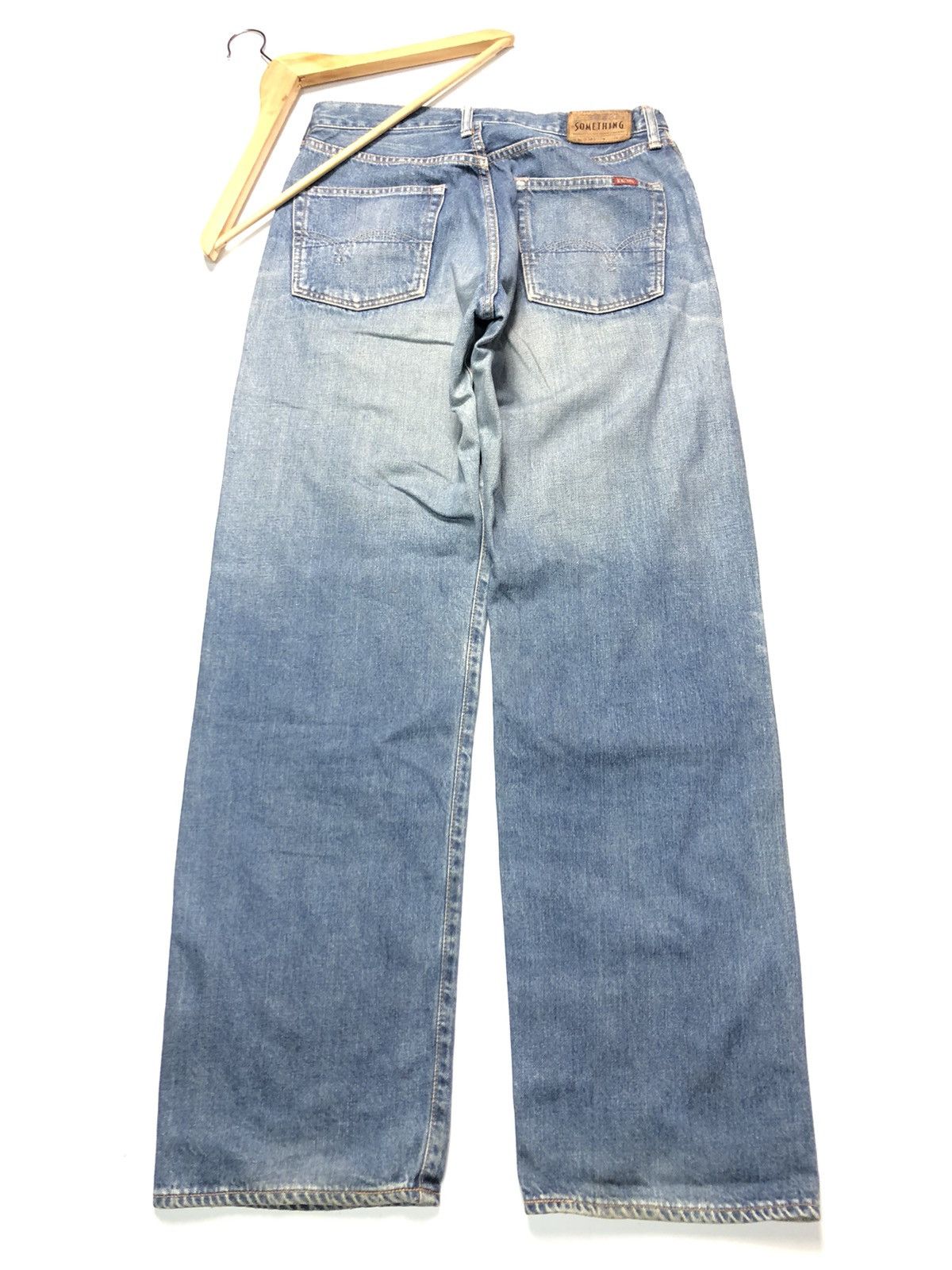 Japanese Brand × Salvage × Vintage VINTAGE SOMETHING SELVEDGE BLUE WASH DENIM Size US 30 / EU 46 - 10 Thumbnail