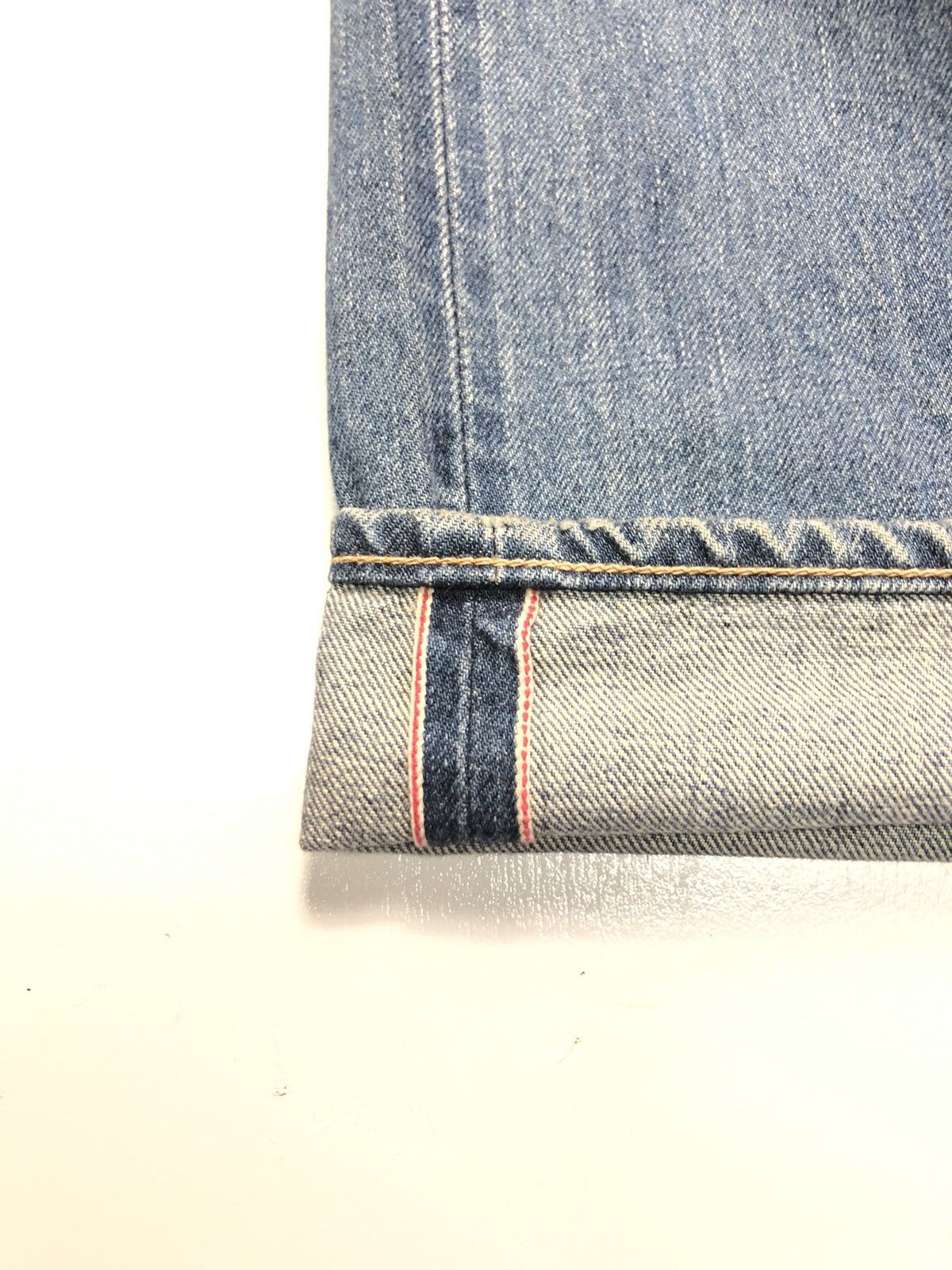 Japanese Brand × Salvage × Vintage VINTAGE SOMETHING SELVEDGE BLUE WASH DENIM Size US 30 / EU 46 - 3 Thumbnail