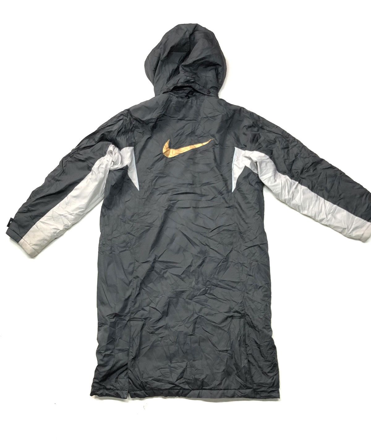 image of Hype x Nike Vintage Nike Long Coach Jacket in Black/Grey, Men's (Size Medium)