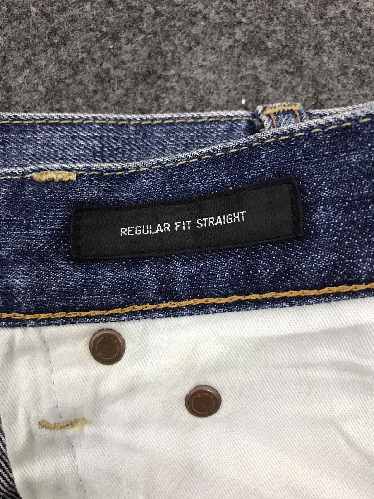 Japanese Brand Uniqlo UJ Regular Fit Straight Denim Trouser Pant Size 28" / US 6 / IT 42 - 11 Thumbnail