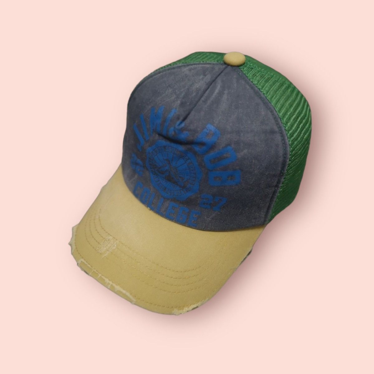 Bob Marley × Jimi Hendrix × Vintage VINTAGE JIMI & BOB COLLEGE TRUCKER SNAPBACK Size ONE SIZE - 1 Thumbnail