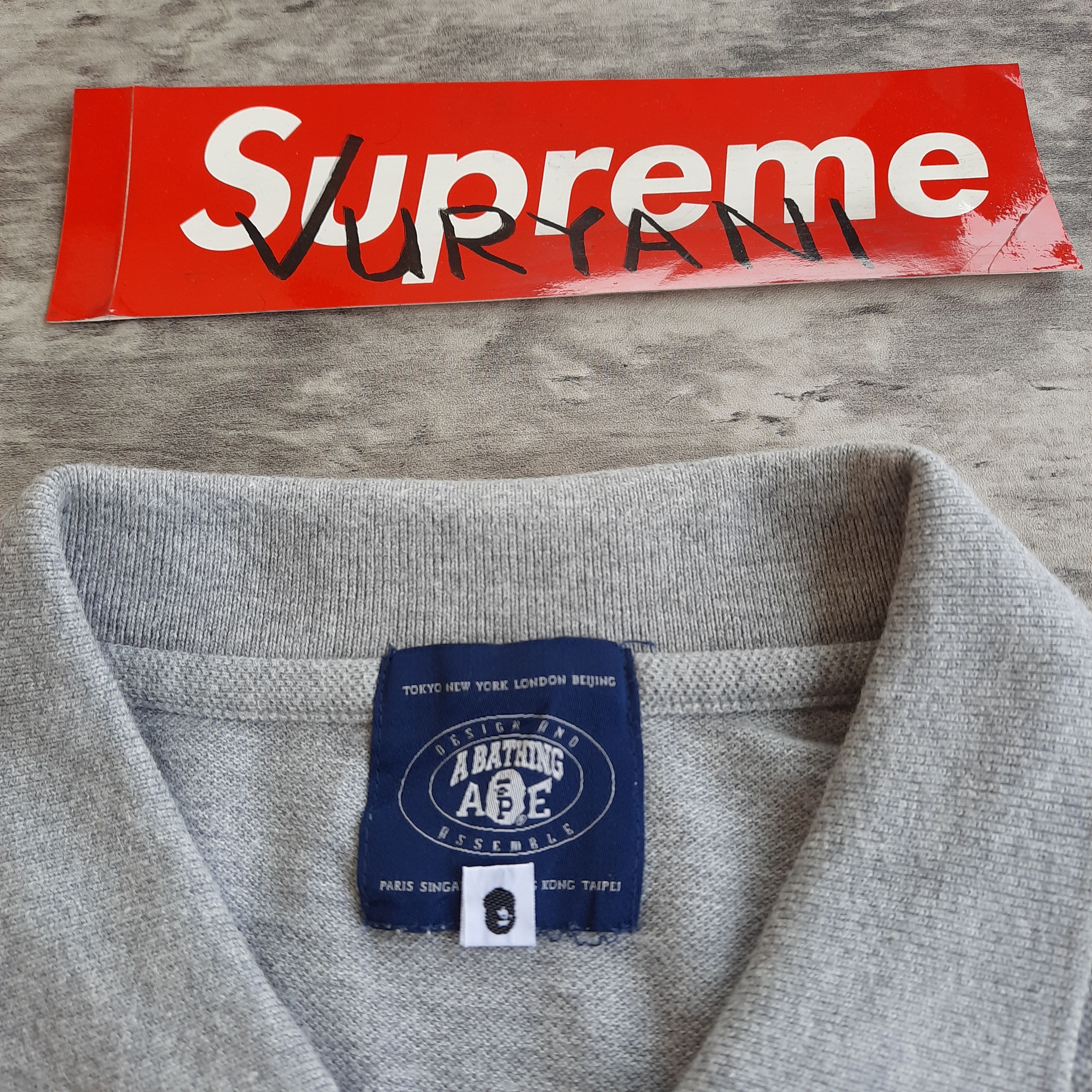 Bape Bape Silver Embroidered 3/4 Sleeve Polo Size US M / EU 48-50 / 2 - 3 Thumbnail