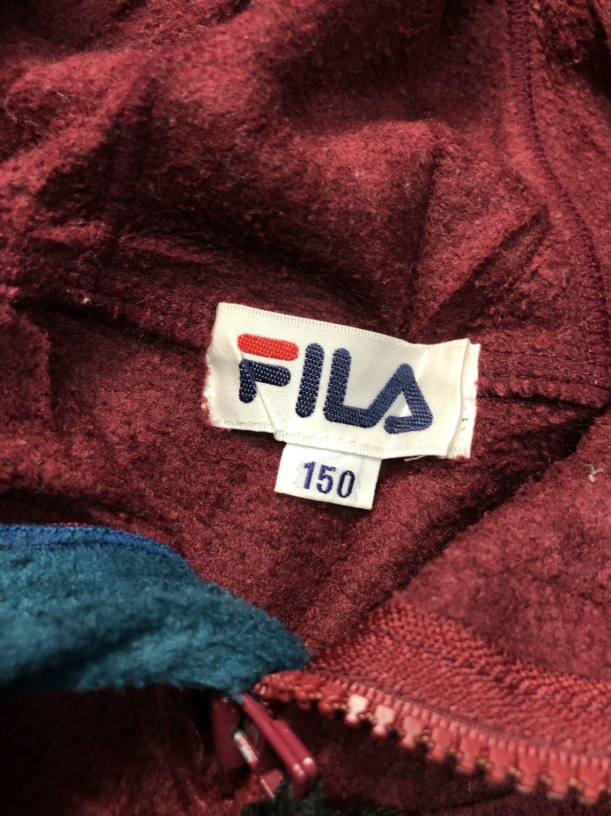 Fila × Vintage VINTAGE FILA CENTRE BIG POCKET FLEECE HOODIE SWEATER Size US M / EU 48-50 / 2 - 5 Thumbnail