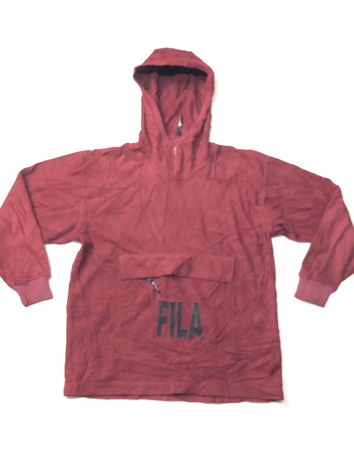 Fila × Vintage VINTAGE FILA CENTRE BIG POCKET FLEECE HOODIE SWEATER Size US M / EU 48-50 / 2 - 1 Thumbnail