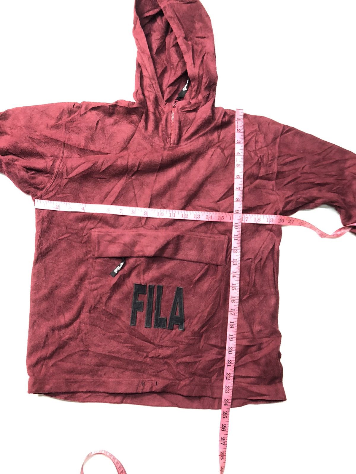 Fila × Vintage VINTAGE FILA CENTRE BIG POCKET FLEECE HOODIE SWEATER Size US M / EU 48-50 / 2 - 12 Thumbnail