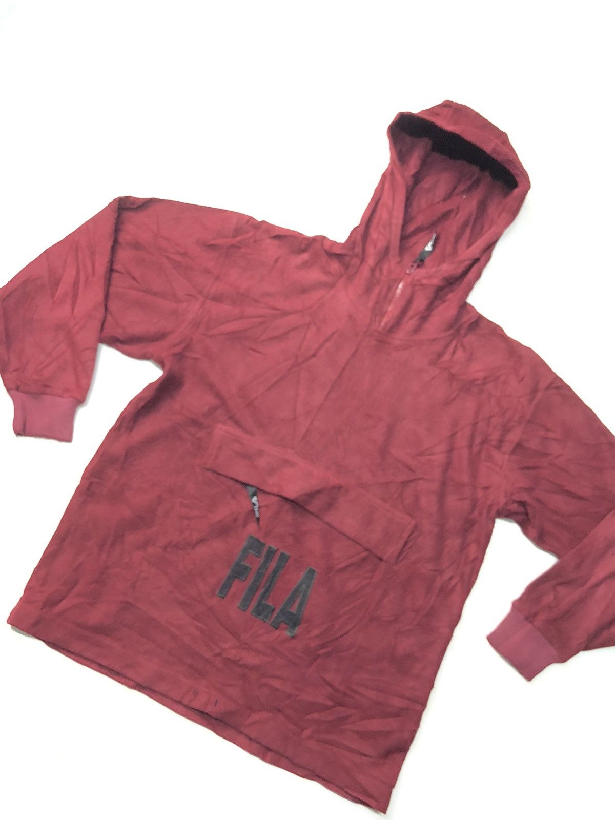 Fila × Vintage VINTAGE FILA CENTRE BIG POCKET FLEECE HOODIE SWEATER Size US M / EU 48-50 / 2 - 2 Thumbnail