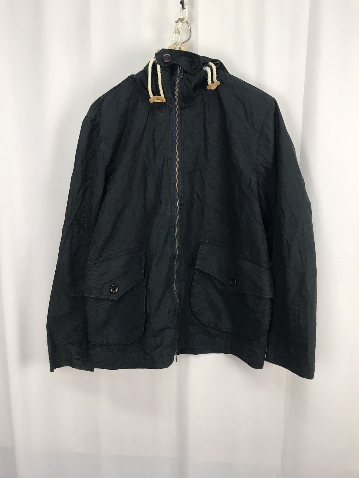 Japanese Brand Experimental distressed zipper hoodie jacket Size US S / EU 44-46 / 1 - 7 Thumbnail