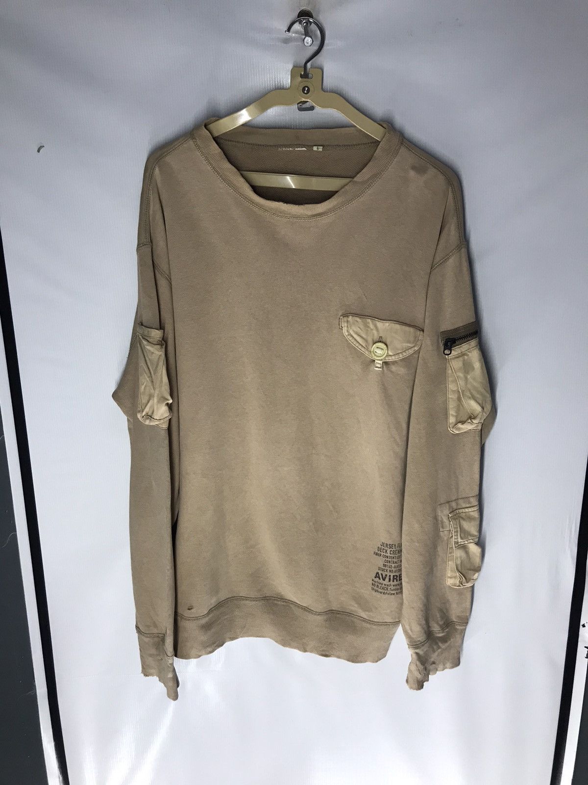 Avirex Avirex multipocket distressed sweatshirt Size US L / EU 52-54 / 3 - 8 Thumbnail