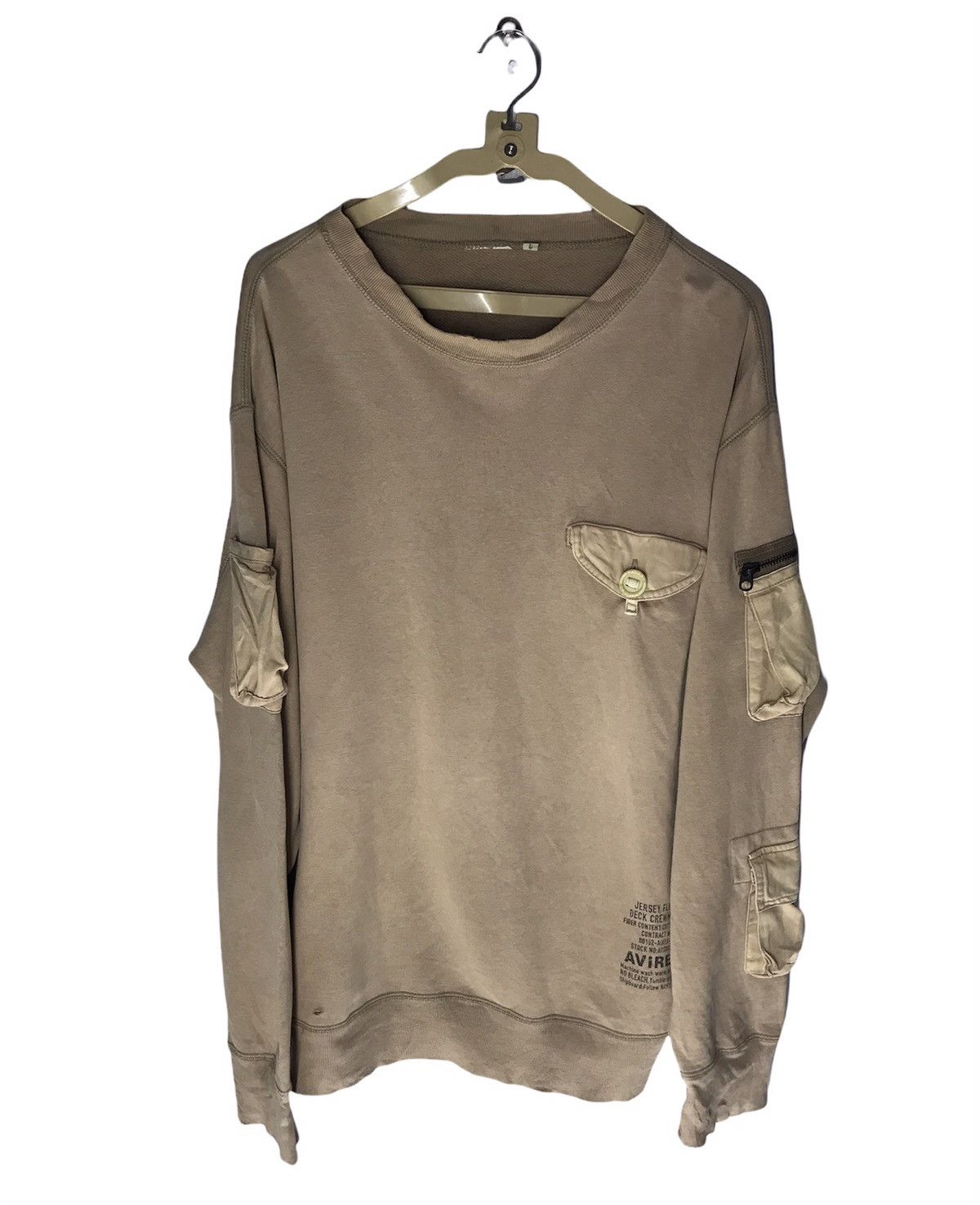 Avirex Avirex multipocket distressed sweatshirt Size US L / EU 52-54 / 3 - 1 Thumbnail