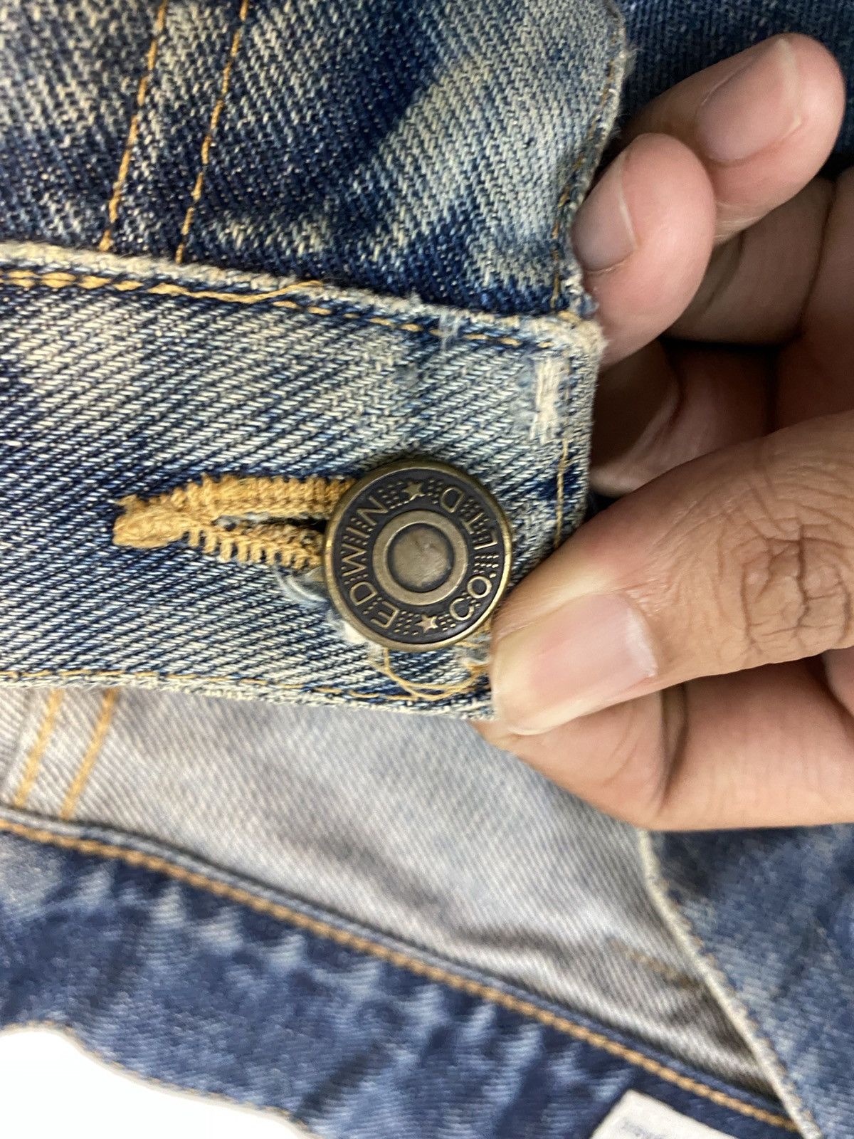 Edwin × Japanese Brand Vintage Edwin Distressed Denim Size US 34 / EU 50 - 4 Thumbnail