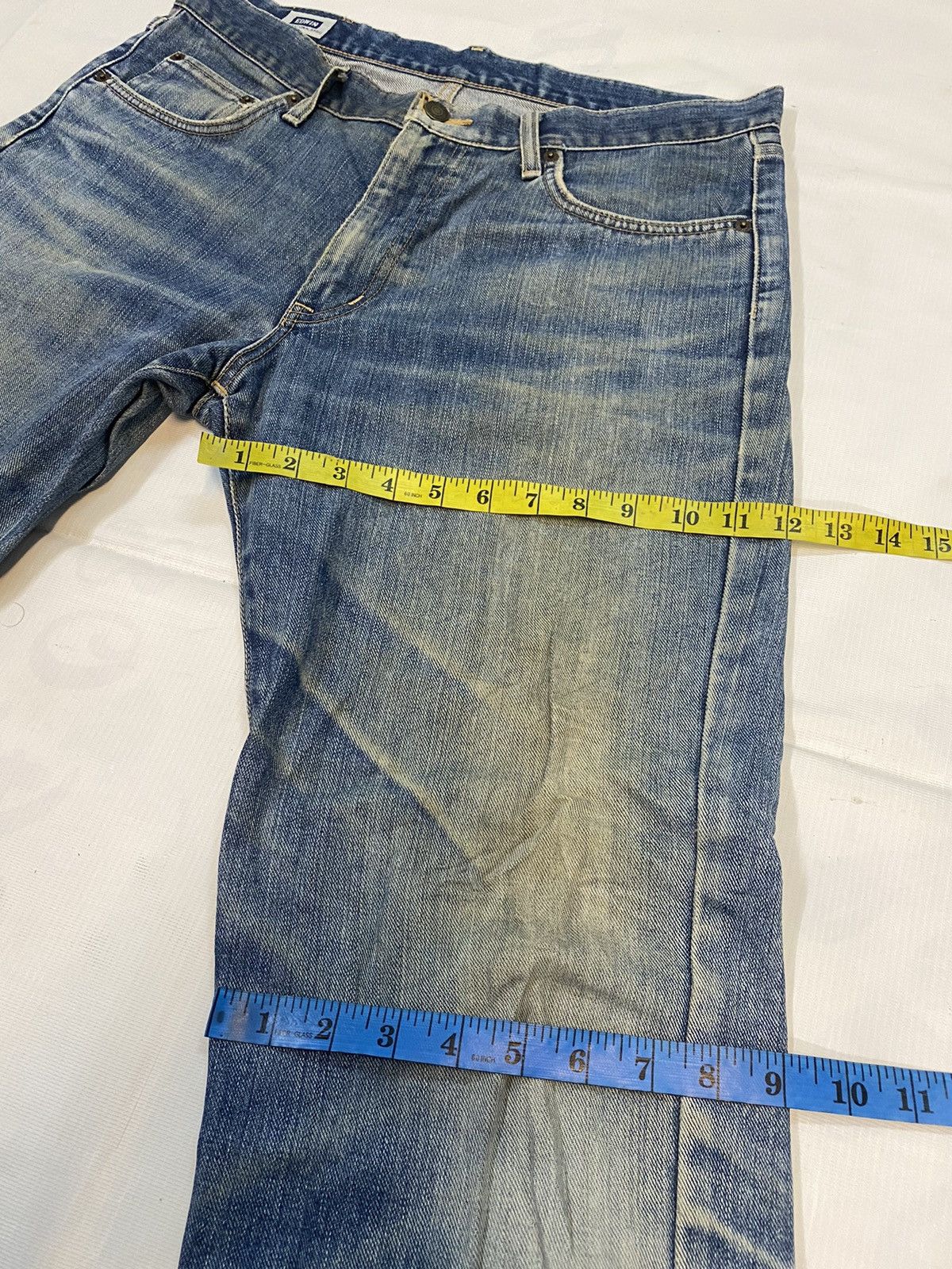 Edwin × Japanese Brand Vintage Edwin Distressed Denim Size US 34 / EU 50 - 16 Thumbnail