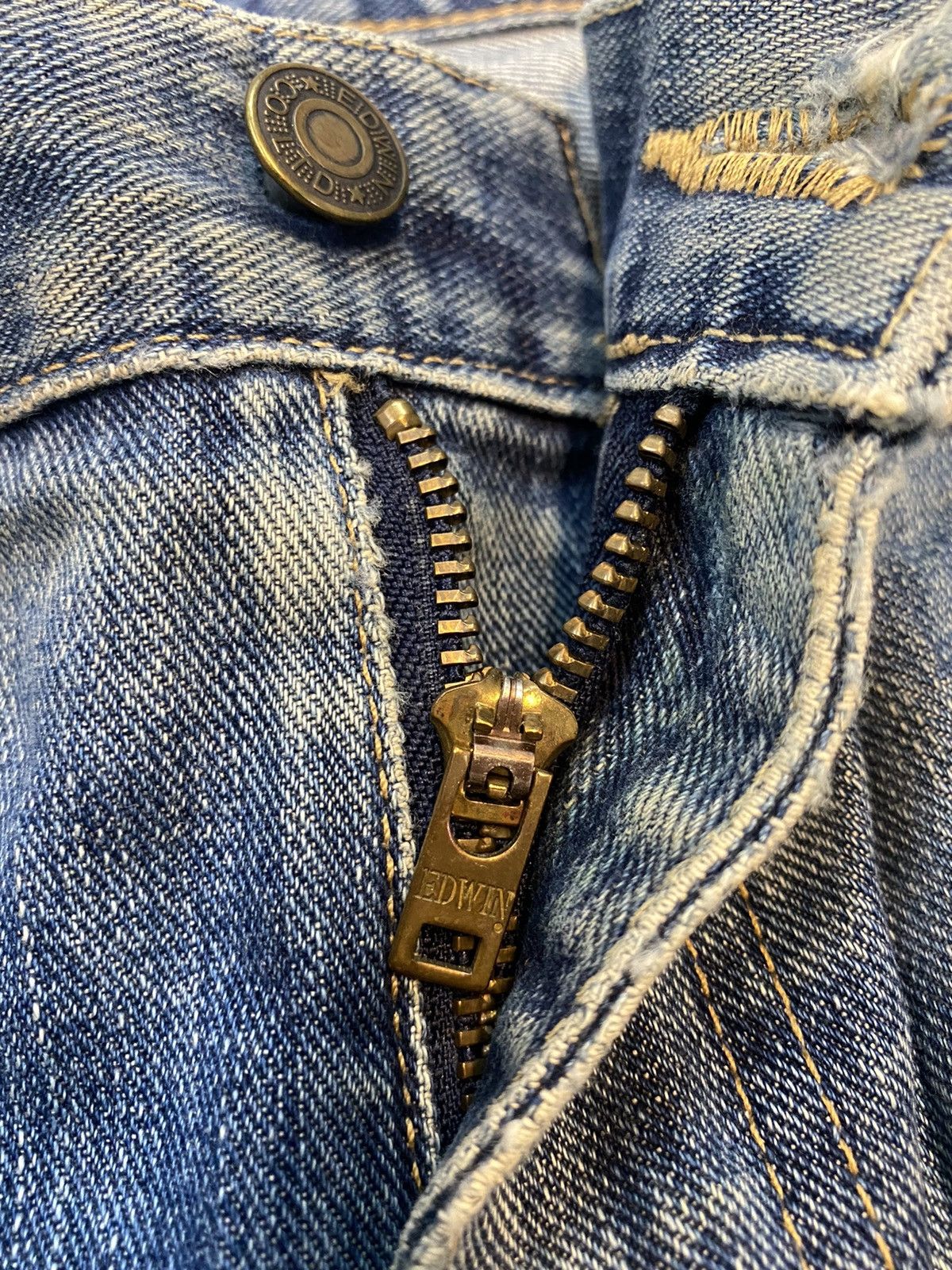 Edwin × Japanese Brand Vintage Edwin Distressed Denim Size US 34 / EU 50 - 5 Thumbnail
