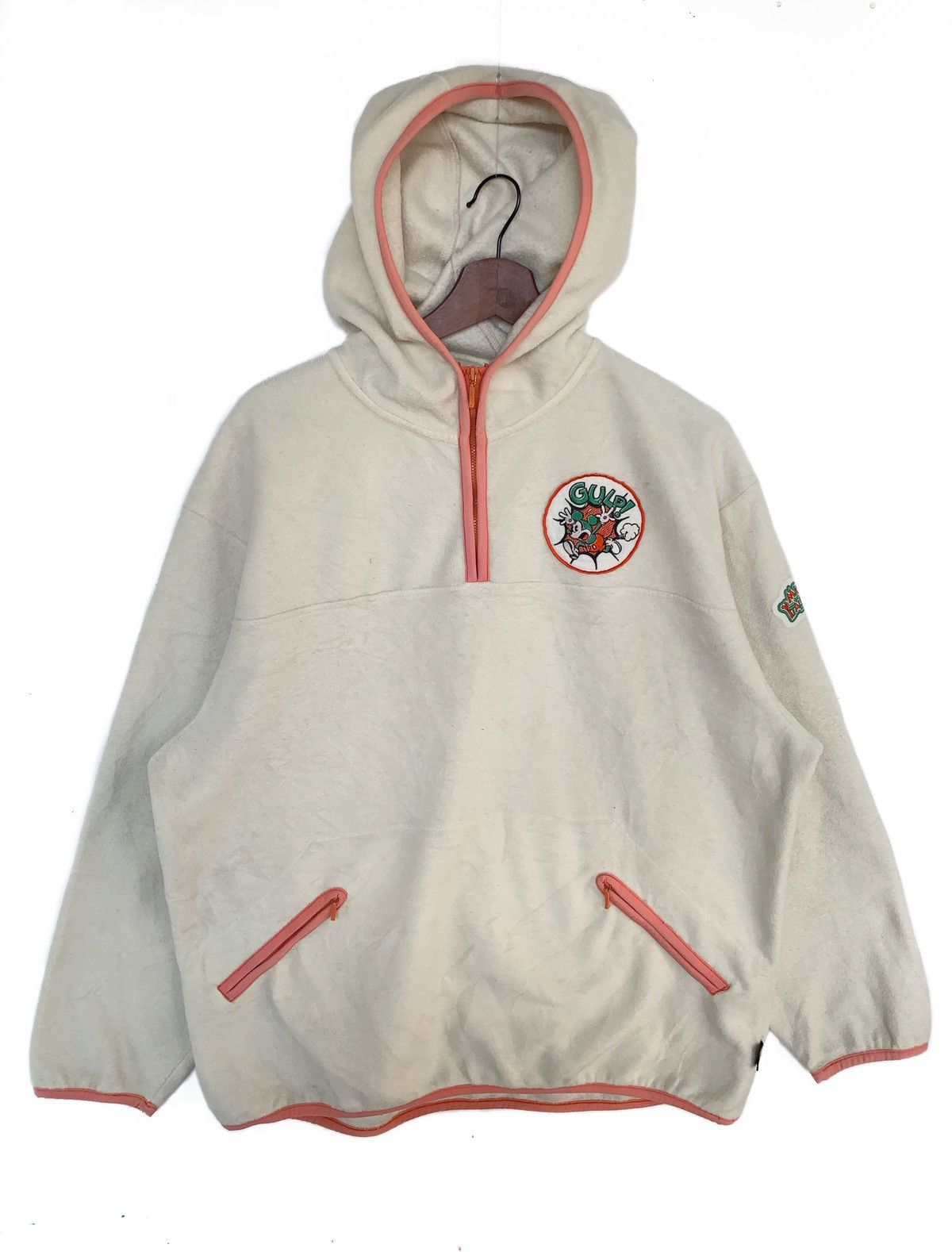 Disney × Mickey Mouse × Vintage Vintage Mickey Half-Zip Fleece Hoodie Size US L / EU 52-54 / 3 - 1 Thumbnail