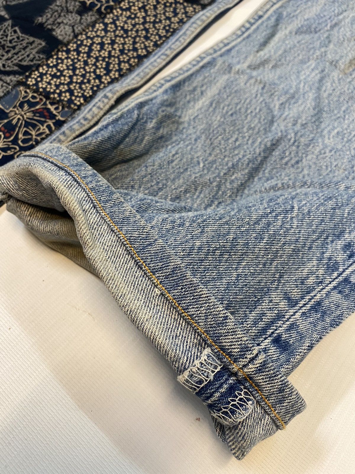 Levi's × Levi's Vintage Clothing Vintage Levis 501xx Patchwork Jeans Distressed Denim Size US 32 / EU 48 - 16 Thumbnail