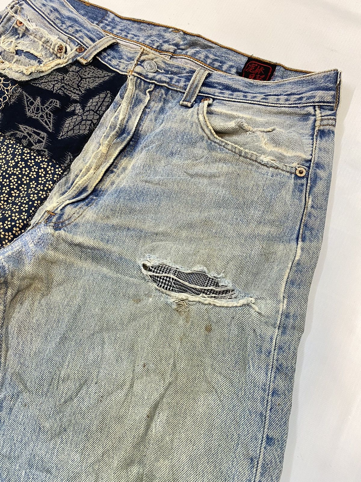 Levi's × Levi's Vintage Clothing Vintage Levis 501xx Patchwork Jeans Distressed Denim Size US 32 / EU 48 - 6 Thumbnail