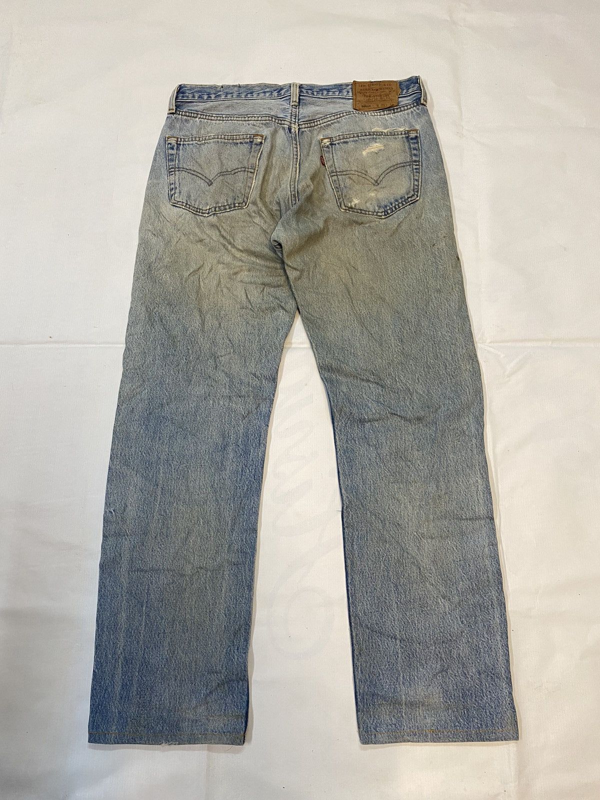 Levi's × Levi's Vintage Clothing Vintage Levis 501xx Patchwork Jeans Distressed Denim Size US 32 / EU 48 - 17 Thumbnail
