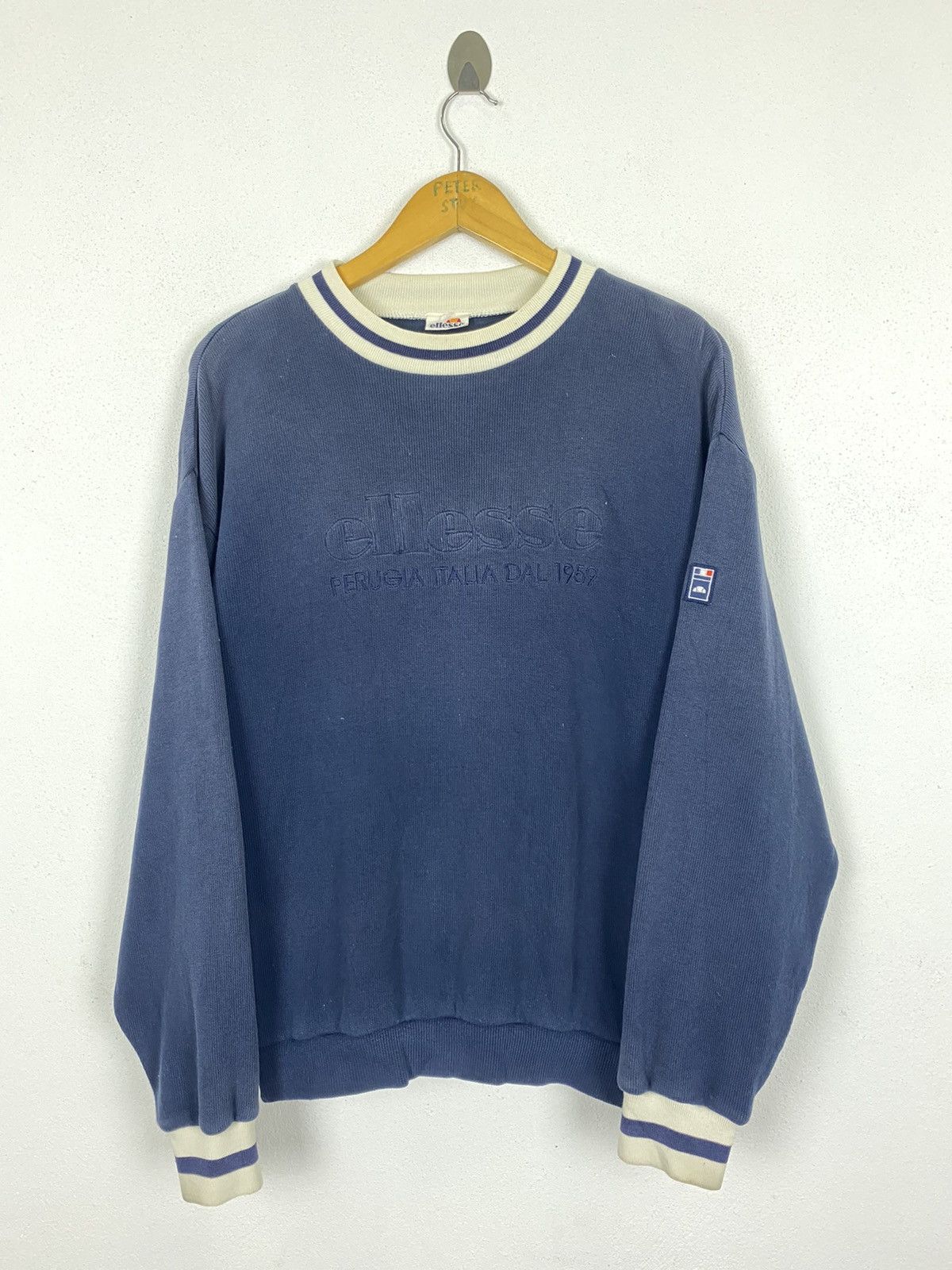 Ellesse × Vintage Vintage Ellesse Big Logo Sweatshirt Size US M / EU 48-50 / 2 - 2 Thumbnail