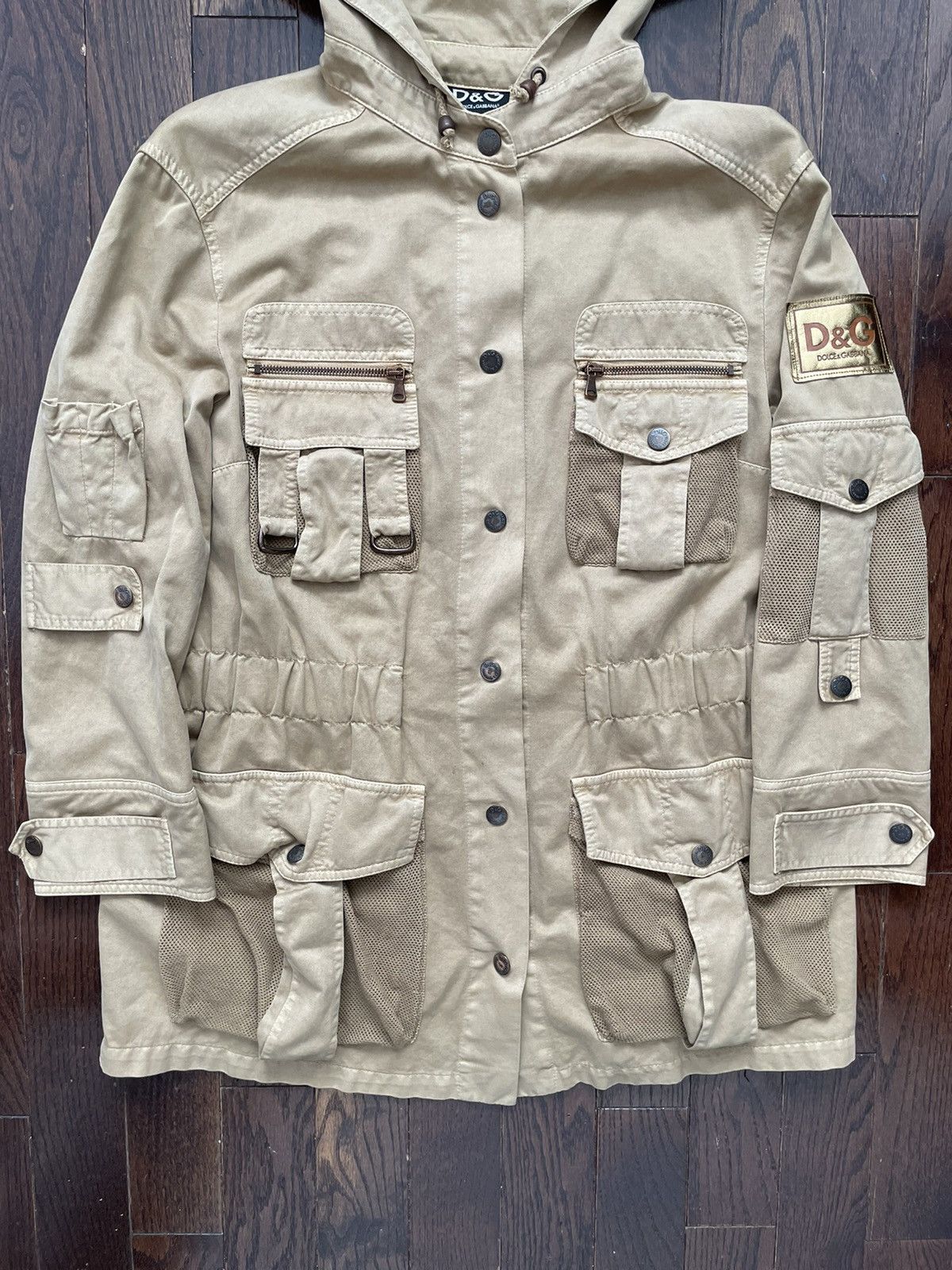 Dolce & Gabbana Archive Dolce Gabbana AW2003 Cargo Sniper Jacket Beige Size US M / EU 48-50 / 2 - 4 Thumbnail