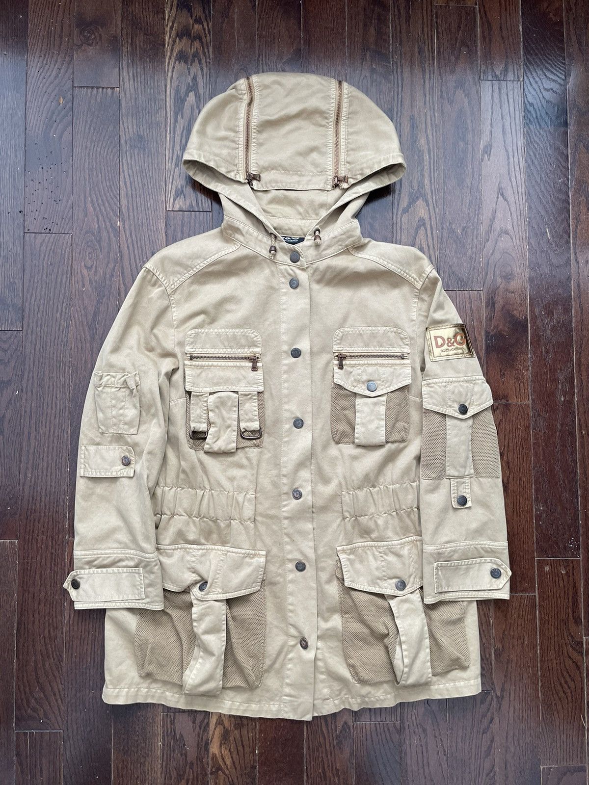 Dolce & Gabbana Archive Dolce Gabbana AW2003 Cargo Sniper Jacket Beige Size US M / EU 48-50 / 2 - 1 Thumbnail