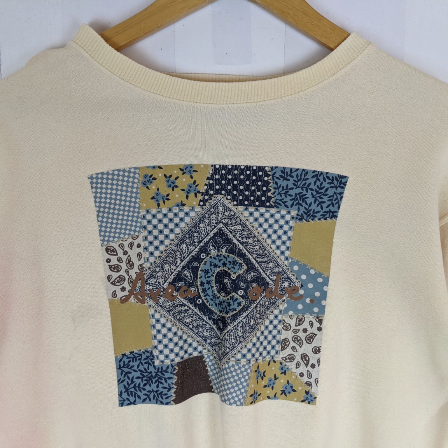 Japanese Brand × Vintage Japan Vintage AREA CODE Monogram Jumper Sweatshirt Size M / US 6-8 / IT 42-44 - 4 Thumbnail