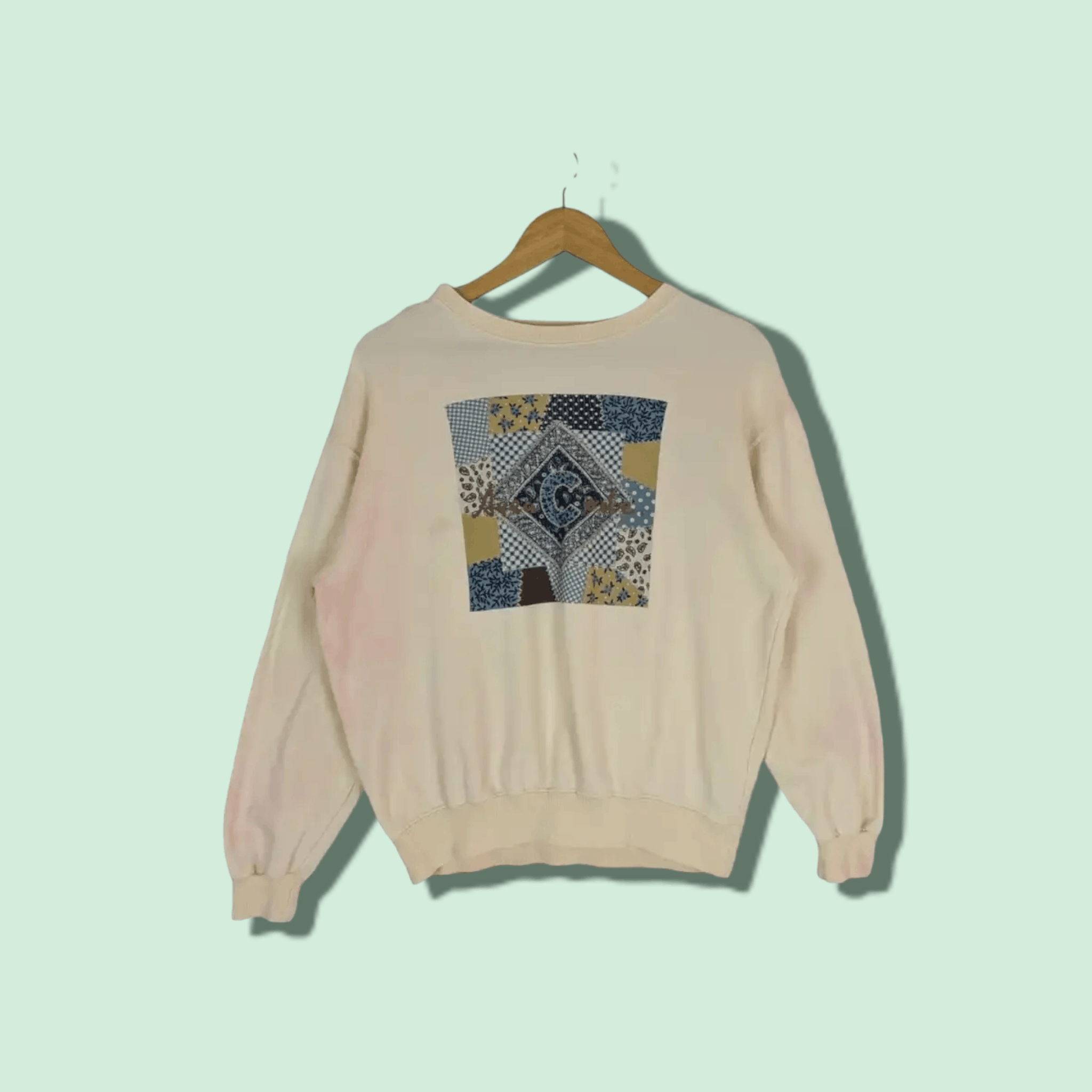 Japanese Brand × Vintage Japan Vintage AREA CODE Monogram Jumper Sweatshirt Size M / US 6-8 / IT 42-44 - 1 Thumbnail