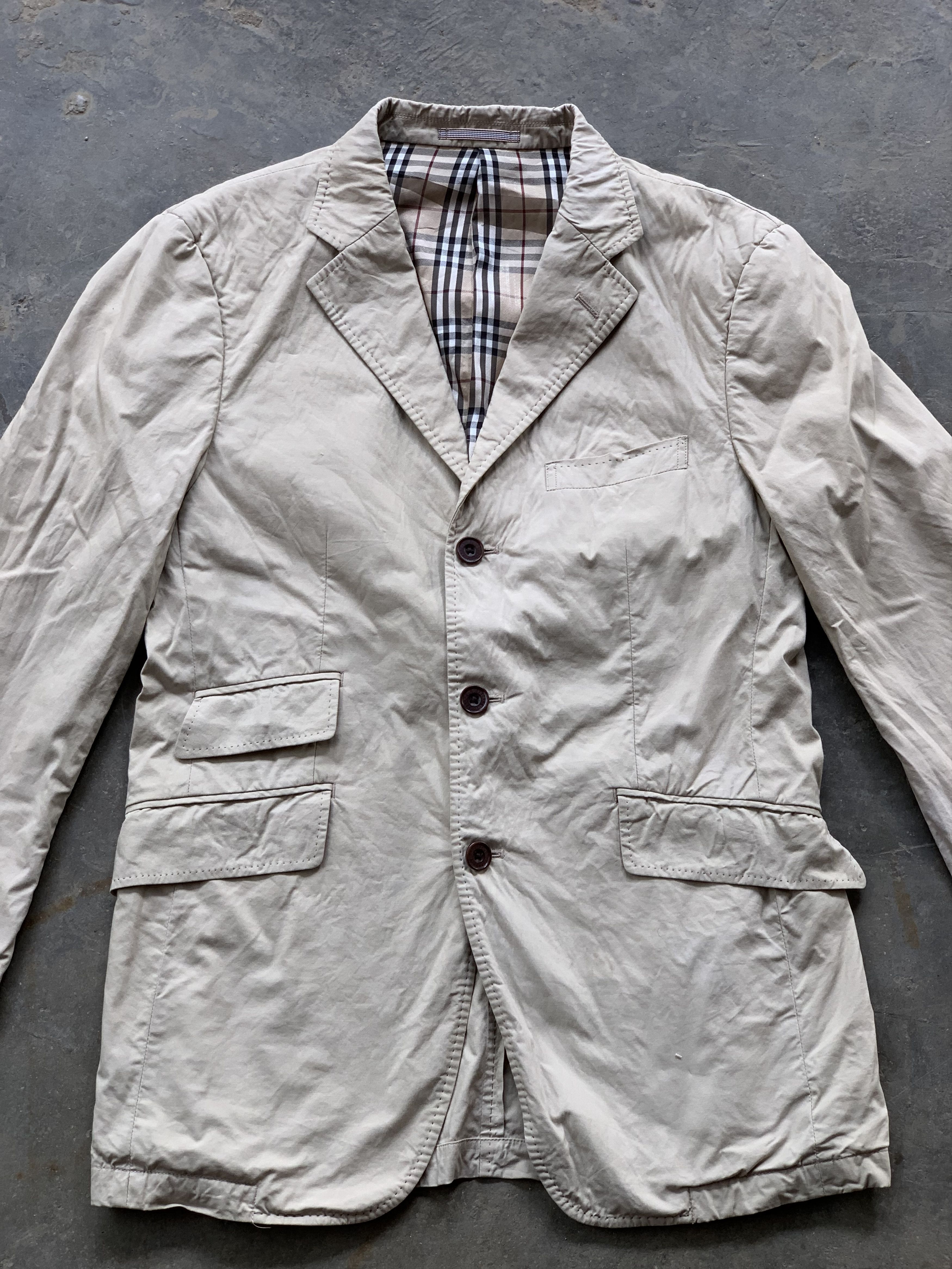 Burberry × Designer Vintage Burberry Black Label Blazer Size 46S - 3 Thumbnail