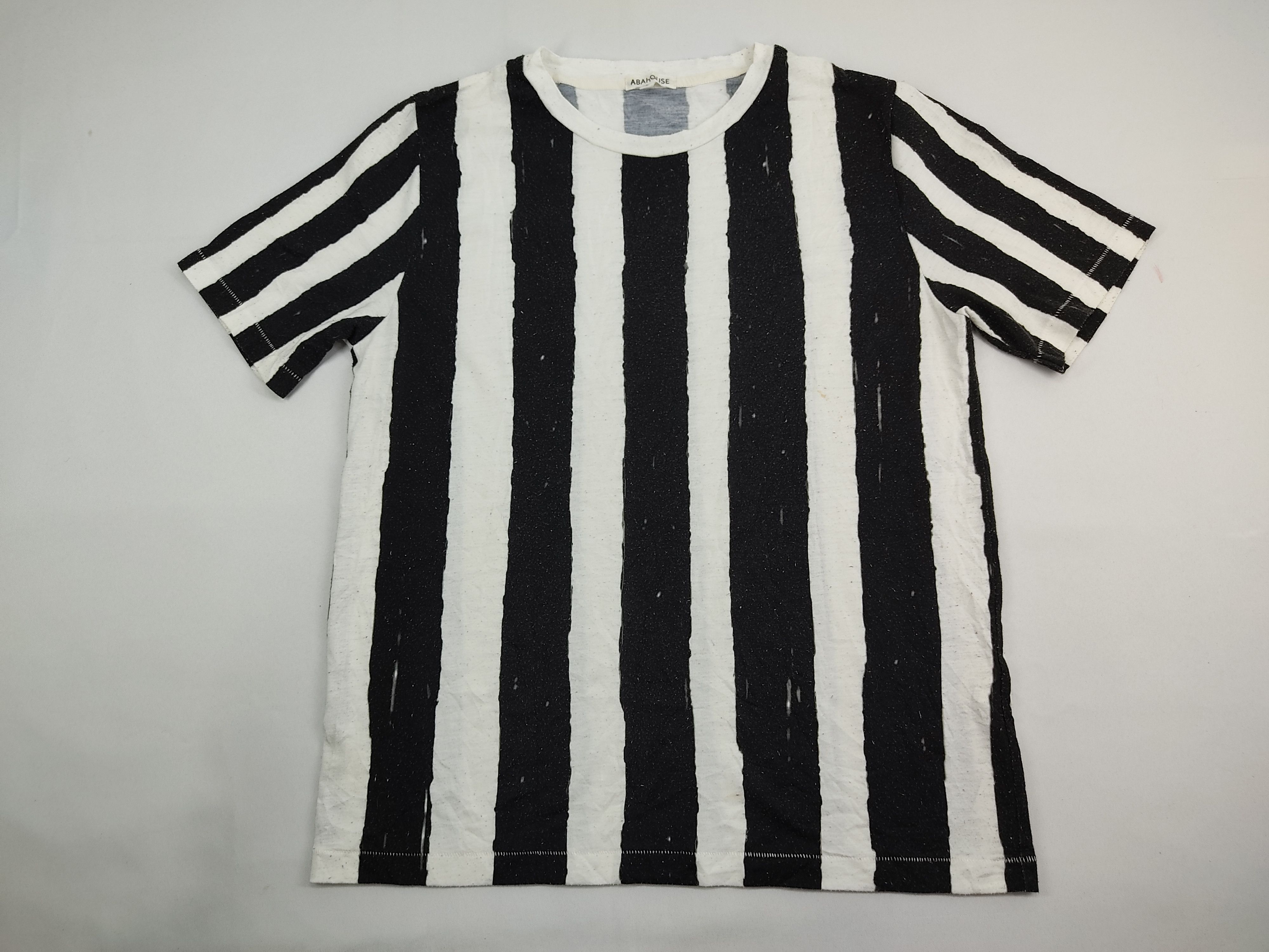 Abahouse Prison Striped Tee Black and White Design T-shirt