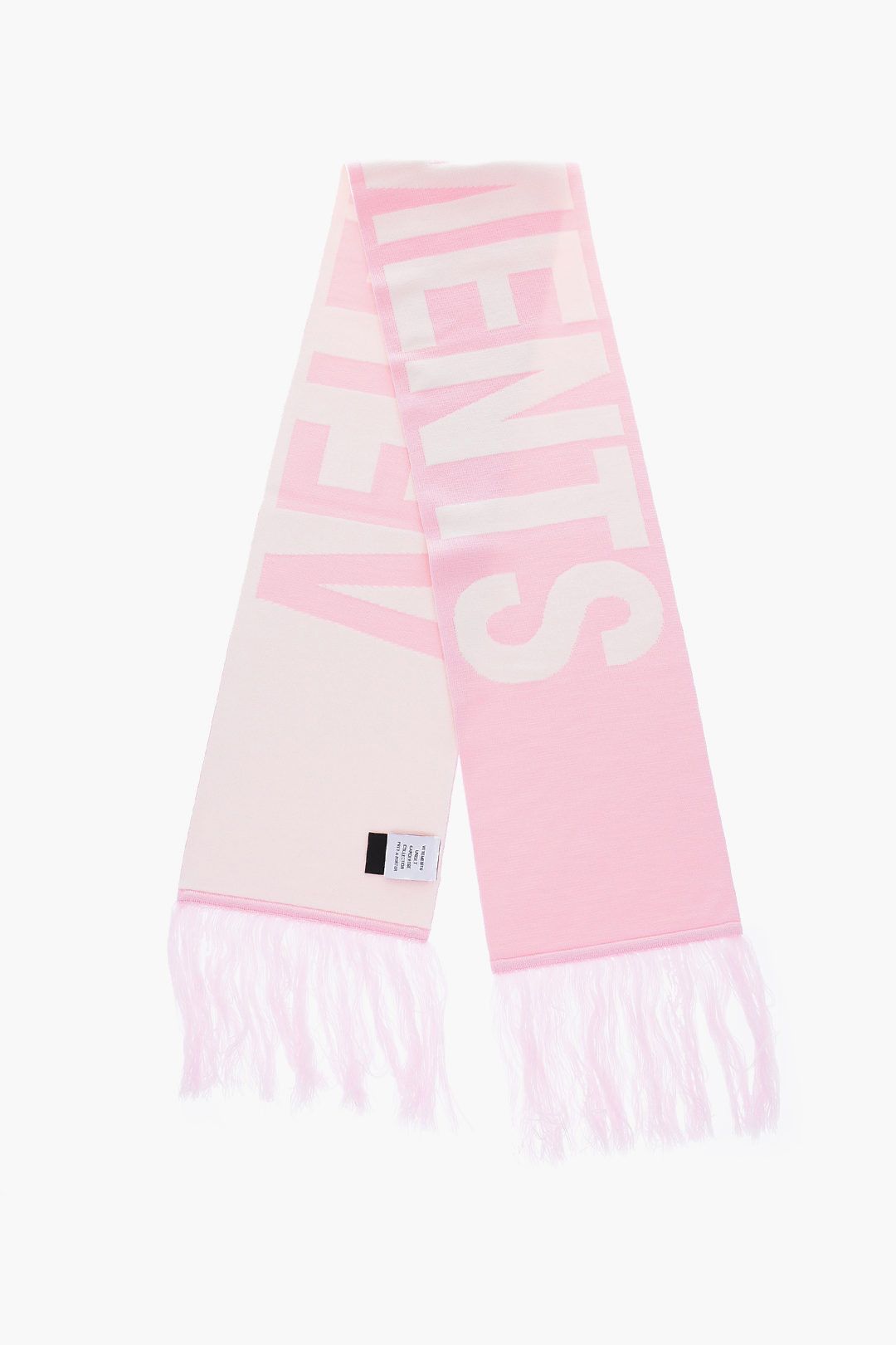 Vetements Scarf in White & Pink Size ONE SIZE - 2 Thumbnail