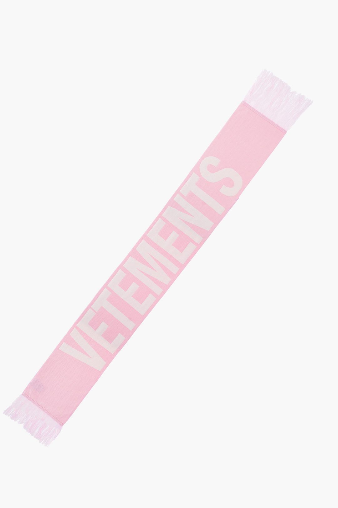 Vetements Scarf in White & Pink Size ONE SIZE - 3 Thumbnail