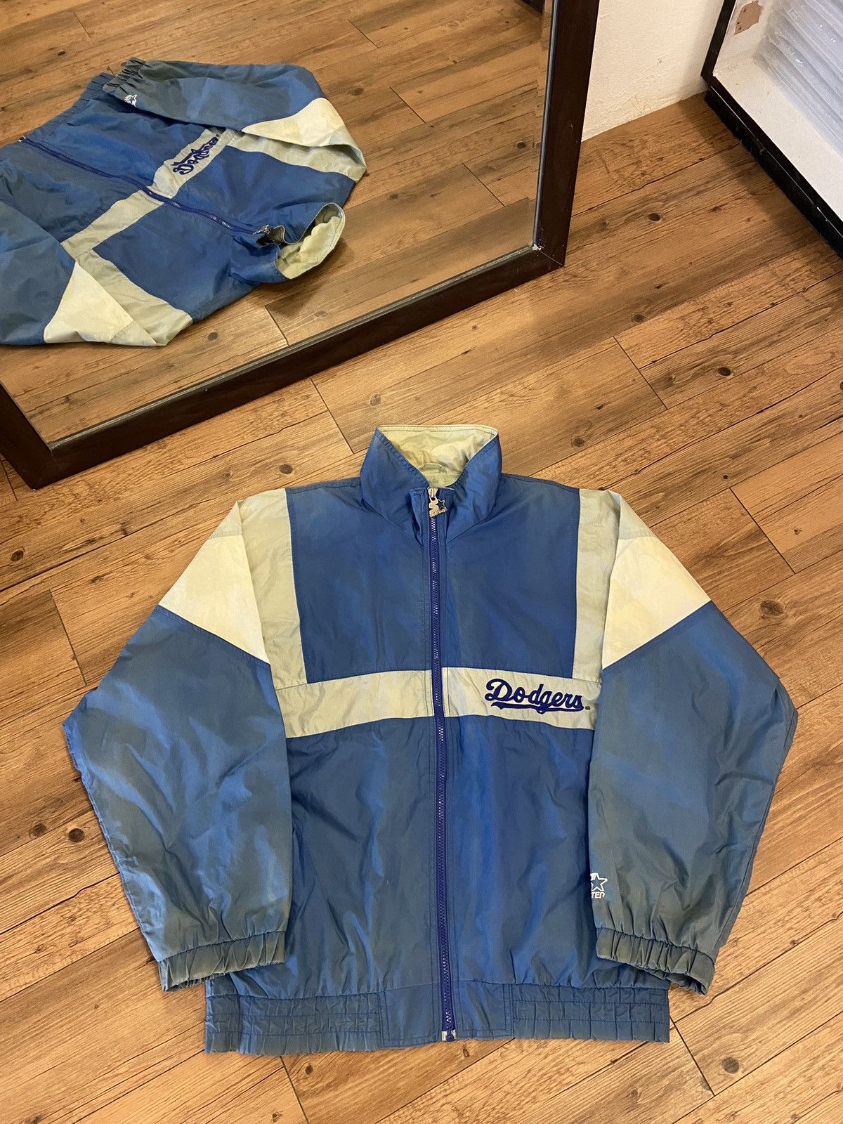 MLB × Starter × Vintage Vintage Starter MLB LA Dodgers Light Jacket Size US XL / EU 56 / 4 - 3 Thumbnail