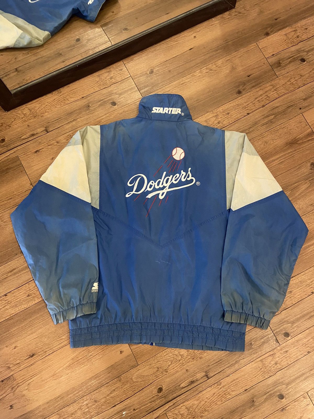 MLB × Starter × Vintage Vintage Starter MLB LA Dodgers Light Jacket Size US XL / EU 56 / 4 - 2 Thumbnail