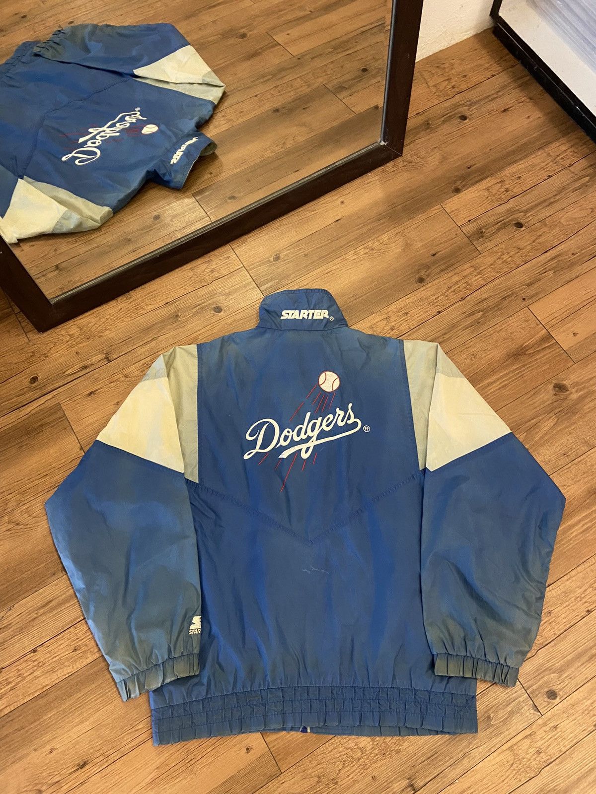 MLB × Starter × Vintage Vintage Starter MLB LA Dodgers Light Jacket Size US XL / EU 56 / 4 - 1 Thumbnail