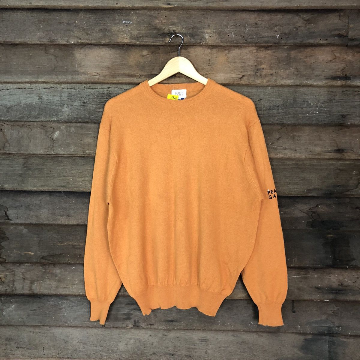 Japanese Brand Pearly Gates Orange Sweatshirt #3943 Size US L / EU 52-54 / 3 - 3 Thumbnail