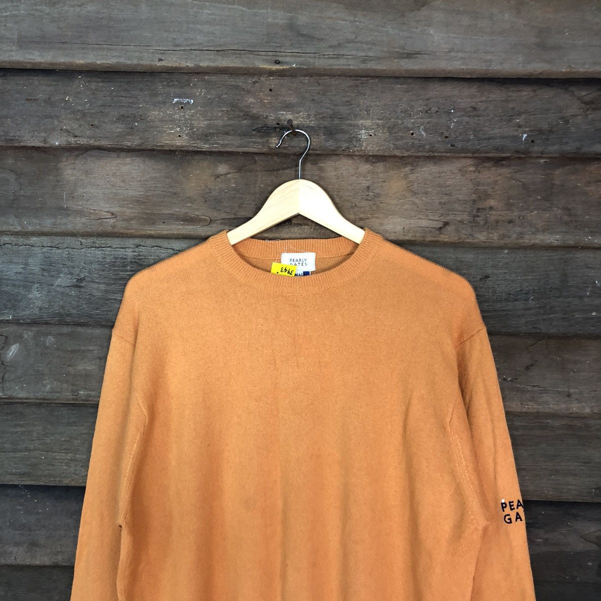 Japanese Brand Pearly Gates Orange Sweatshirt #3943 Size US L / EU 52-54 / 3 - 2 Thumbnail