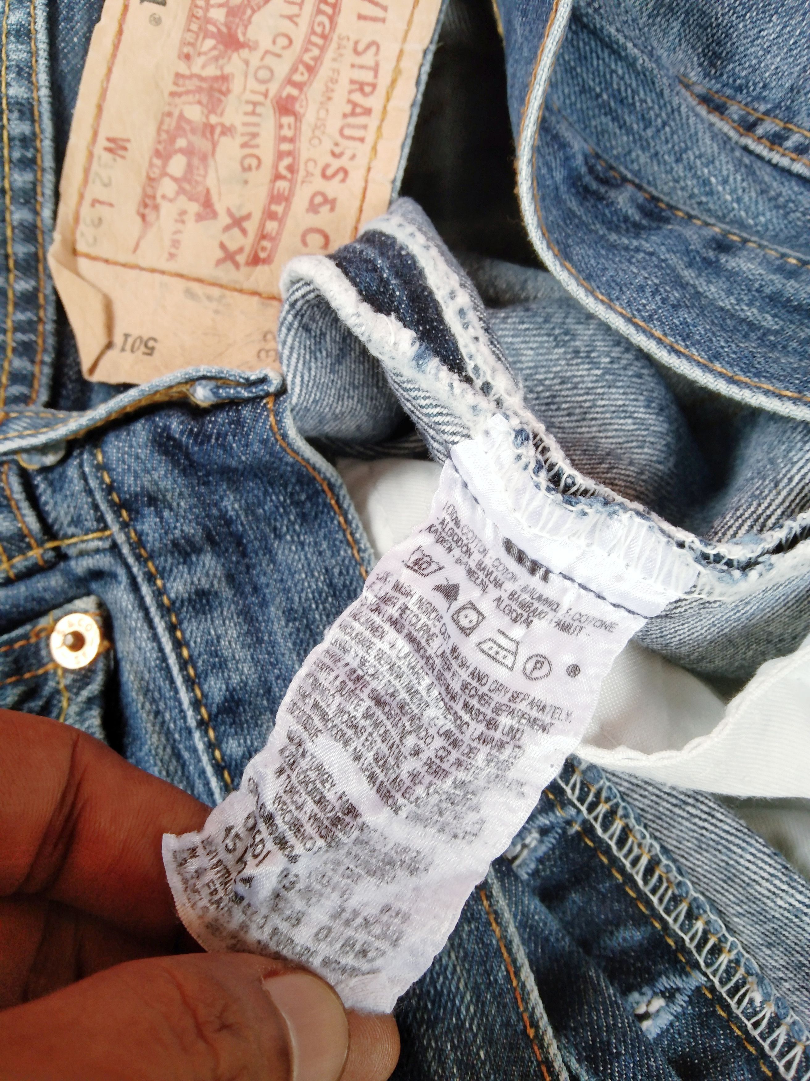 Levi's Vintage Levi's 501 Straight Leg Distressed Jeans 32x32 Size US 32 / EU 48 - 7 Thumbnail